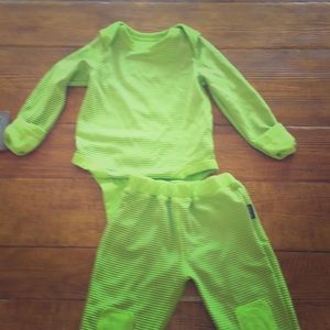 Lime green 18-24 mo Patagonia capilene base layer